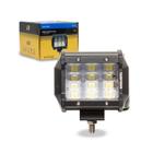 Farol Auxiliar Milha 12 Leds 10Cm 9/36V 36W Off Road 6000K - Tarponn