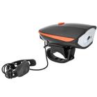 Farol Bike Led com Buzina Recarregável Laranja B-max BM-8455