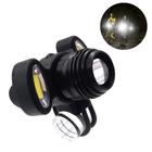 Farol Bike Triplo Led Recarregável Resistente Ajuste De Foco - Black Watch