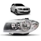 FAROL BMW 118i 2006 2007 2008 2009 2010 2011 MÁSCARA CINZA