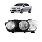 Farol chevrolet sonic 2012 2013 2014 aro preto esquerdo