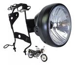 Farol Completo Aro Bloco Optico Carcaça Com Suporte Aranha Preto Cg Titan 150 De 2004 Ate 2008