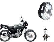 Farol Completo Cg Titan 150 Sport + Lâmpada Farol Philips Ano 2000 Até 2013