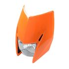 Farol Completo Com Carenagens Para Moto NXR 150 Bros 2010 Cor Laranja Modelo Foco Marca Sportive Sem Lâmpada