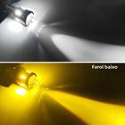 Farol de LED H4 Dupla Cor (Amarelo/Branco) para Motocicleta - Ba20d Hi/Lo Beam