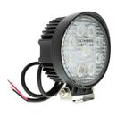 Farol de milha 9 Leds 27w Led Redondo Universal Branco Frio Carro Moto Off Road Trator Caminhao Onibus Suv Trilhas