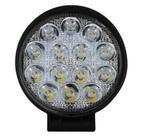 Farol de Milha Led Universal 42w Redondo 14 Leds 6000K - 0802003 Tiger Auto