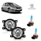 Farol de Milha Peugeot 408 2017 + H11 Super Branca Par