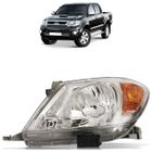 Farol Dianteiro Hilux 2005 A 2008 Máscara Cromada