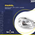 Farol fiat uno novo princ 11/14 cromado dir 2008203361