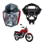 Farol Frontal Cg Fan 160 Modelo 2016 até 2021 + Aranha do Painel (Suporte)