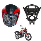 Farol Frontal Frente Cg Titan 160 modelo 2022 / 2024 Com Aranha