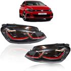 Farol Full Led Golf Gti Mk7.5 Para Golf Gti 2018-20 Vermelho