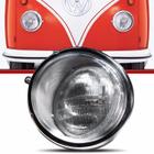 Farol Kombi Corujinha 59 74 Aco Lente Vidro C/soquete 3554