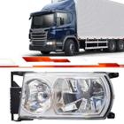 Farol ld scania série 5 p g r 2009 em diante usa lâmpadas h7 e d1r xenon