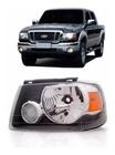 Farol Mascara Negra Ford Ranger 2005 2007 2008 2009 Esquerdo