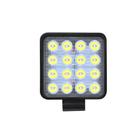 Farol Milha 16 Led 48W 12V/24V Quadrado Off-Road 6000K