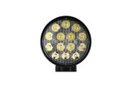 Farol Milha 42w 14 Leds 12v/24v Redondo Máquina Agrícola