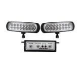 Farol Milha Estrobo Safetycar Branco Luz Milha Slim 16 Leds - Auto Poli