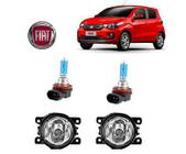 Farol Neblina Fiat Mobi 2019 Lamp H11 Super Branca Par