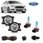 Farol Neblina Ford Fusion 2013 Com Super Branca Kit