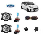 Farol Neblina New Fiesta 2017 Com Lamp H11 Super Branca Kit
