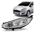 Farol new fiesta 2012/16 cromado le