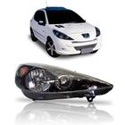 Farol Peugeot 207 Hoggar 07 08 09 10 11 12 13 14 Masc Negra