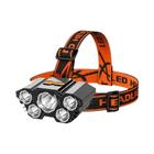 Farol Recarregável 5 LED - Luz Forte com Bateria 18650 - Ideal para Camping, Pesca e Aventura