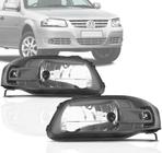 Farol Vw Gol G4 2004 2005 2006 2007 2008 Mascará Cinza