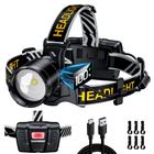 Farol XILUO 100000LM com Sensor de Zoom - 8 Modos - IP68