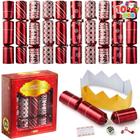 Favor de festa de Natal JOYIN Red Deluxe Snowflake Design x10