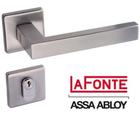 Fechadura 455 St2 55mm Escovada Roseta Quadrada Lafonte - LaFonte Assa Abloy