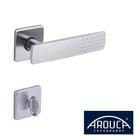 Fechadura Arouca Banheiro 40mm Plana I Ros Cromada Escovada