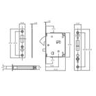 Fechadura banheiro 4021 evo s45 r327 lt acetinado