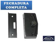 Fechadura Blindex Arouca Janela Correr Preta Vidro Alvenaria