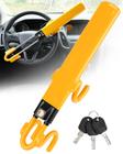 Fechadura de volante Tevlaphee Heavy Duty Car Security amarela