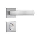 Fechadura Externa 803/35 Roseta Quadrada Inox Escovado Stam