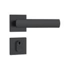 Fechadura Externa 803/35 Roseta Quadrada Preto Fosco Stam