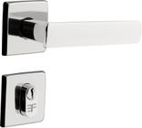 Fechadura Interna 3F Design Roseta Quadrada Cromada 40Mm