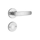 Fechadura Interna Inox Premium 11 Roseta Inox Polido, 40mm