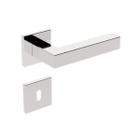 Fechadura IX420 55 mm Roseta Quadrada 2 Inox Polido Interna - Stam