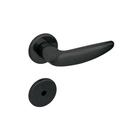 Fechadura Lafonte 515p St2 55mm Banheiro Roseta Preto Fosco