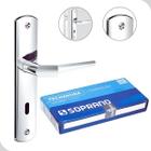 Fechadura Para Porta Reta Cromada Quarto Banheiro ESP26 (40X53) Prata