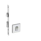 Fechadura Porta Pivotante Fecho Rolete Cromado Inox Ros Quadrada Pado