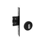 Fechadura Porta Pivotante Haga Externa Trava Rolete Preto Resinado 603 Roseta Redonda - 27457