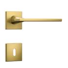 Fechadura Stam Quarto Gold Dourado Porta De Madeira Quadrado