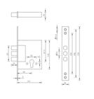 Fechadura Trava Auxiliar De Segurança Titan Cilindro 70Mm