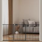 Fechadura tripla Baby Gate ALLAIBB Extra Larga de Metal Preto 63-171 cm