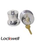 Fechadura Tubular Latão Lockwell Divisória 61mm Cromada